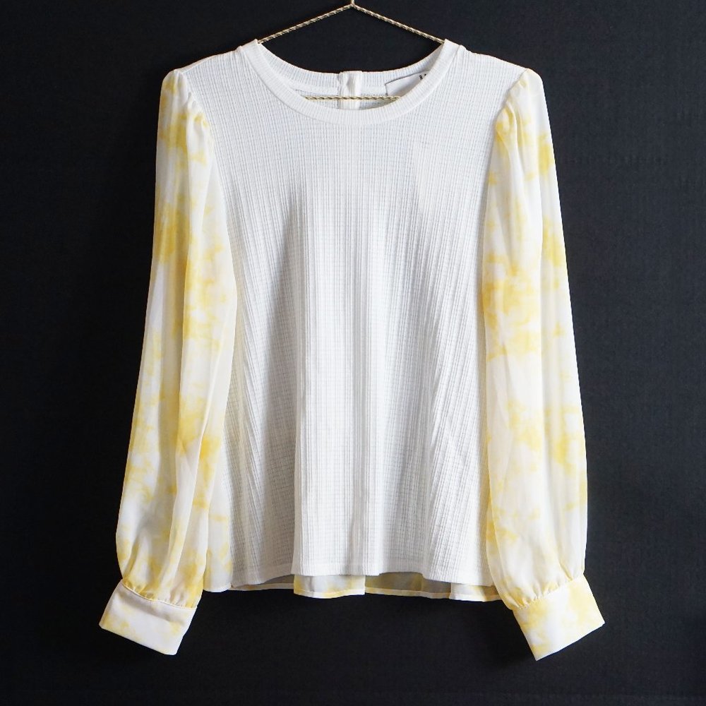 Anthropologie Arden Tie-Dyed Pullover in Cream M - Picture 3 of 7